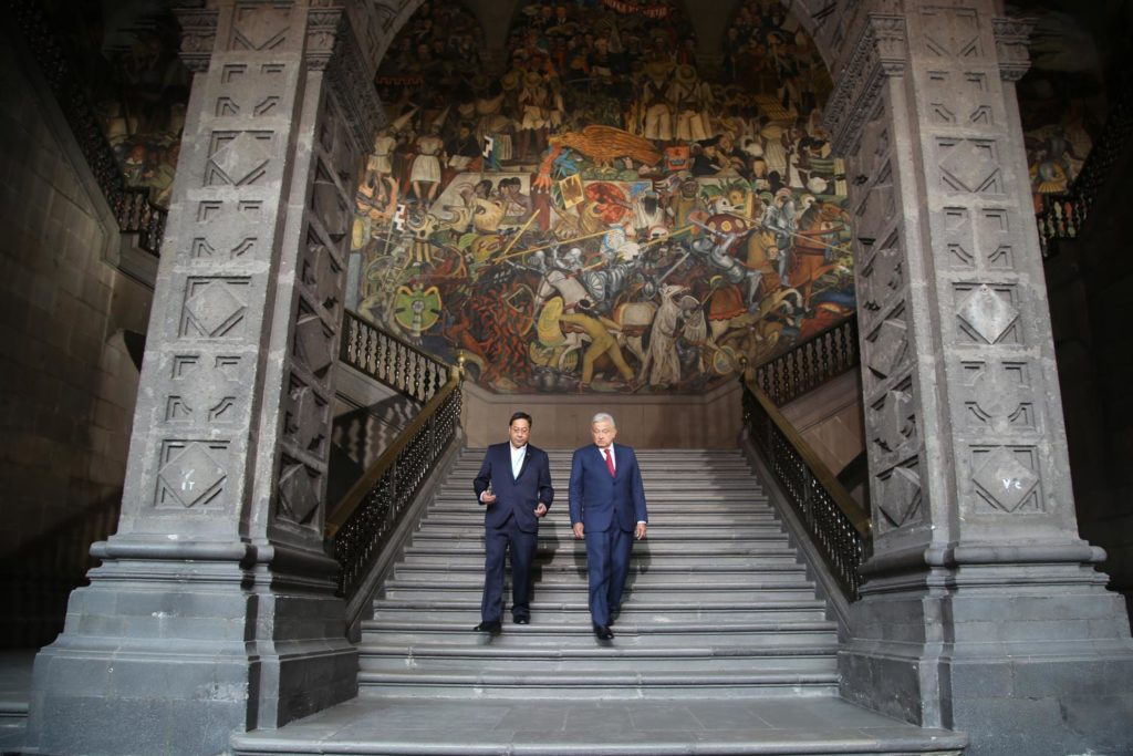 Presidentes de México y Bolivia